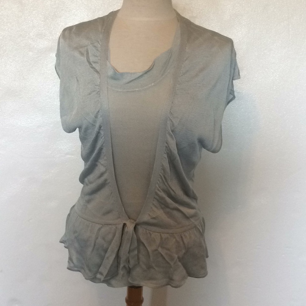 Barney’s New York Light Blue Tank Jacket Twin Set